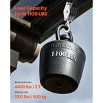 SucceBuy 4400Lbs Pulley Hoist System 5:1 Lifting Power w/ 2Soft Loops & 100ft Rope Block Tackle for Garage Lifting Heavy Objects