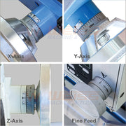 Charger l'image dans la visionneuse de galerie, WEISS Milling Machine VM25L 1100W Brushless Motor Mill Drill MT3 R8 Variable Speed 2250rpm for Precision Machining
