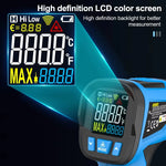 -50 to 800 Degree Mestek Digital Infrared Thermometer Laser Temperature Meter Non-contact Pyrometer Hygrometer IR Thermometer