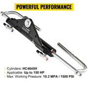 Bild in Galerie-Viewer laden, Amocart Hydraulic Steering Cylinder 150HP HC4645H Front Mount Hydraulic Outboard Marine Steering Cylinder Fit for Boat Steering
