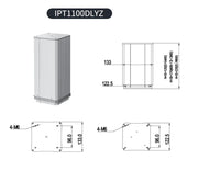 Load image into Gallery viewer, Hoodland IPT1100 Series Stroke Length 50mm Electric Height Adjustable Lifting Column Set DC 24V MAX 2250N For Coffee Table
