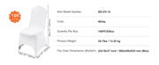 Charger l'image dans la visionneuse de galerie, Amocart 12/30/50/100Pcs Wedding Chair Cover Spandex Stretch Slipcover for Restaurant Banquet Dining Party White Chair Cover
