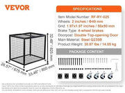 Charger l'image dans la visionneuse de galerie, SucceBuy Rolling Sports Ball Storage Cart Sport Equipment for Indoor Outdoor Steel Storage Rack for Garages Gym and Schools
