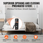 SucceBuy Murphy Bed Kit Full Size Vertical Deluxe DIY Wall Mechanical Hardware Pneumatic Lever Heavy Duty Frame for Guestroom