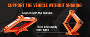 Charger l'image dans la visionneuse de galerie, Amocart Scissor Jack 2.5 Ton/5512 lbs Scissor Car Jack 3.7"-17.1" Lifting Range Scissor Lift Jack Portable Tire Jack for Car
