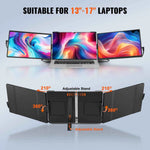 Amocart 18.5 inch 1080P IPS Extended Swivel Portable Monitor for USB-C/USB-A/Mini HDMI Port with Mac/Wins/Android/Switch/PS5