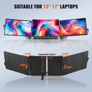 Bild in Galerie-Viewer laden, Amocart 18.5 inch 1080P IPS Extended Swivel Portable Monitor for USB-C/USB-A/Mini HDMI Port with Mac/Wins/Android/Switch/PS5
