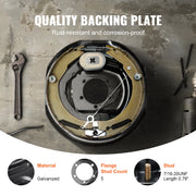 Bild in Galerie-Viewer laden, Amocart Trailer Hub Drum Kits Self-Adjusting Trailer Brake Assembly 7000 lbs Axle Backing Plates for Brake System Part Replace
