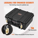 【Upgraded】Amocart Hard Pistol Cases w/ Pre-cut PU Foam Lining Waterproof Dustproof Hard Gun Case for 1/2/5/6 Pistol Lockable Pi