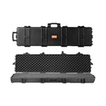 Amocart Rifle Hard Case Portable Long Gun Storage Suitcase W/ 2 Casters Shockproof & Waterproof Airsoft Rifle Protective Case