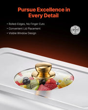 Charger l'image dans la visionneuse de galerie, 【Premium】SucceBuy 2/4 Pack Chafing Dish Buffet Set Stainless Steel Chafer with Half Size Pans Rectangle Catering Warmer for Part
