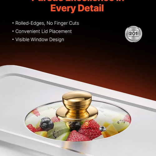 【Premium】SucceBuy 2/4 Pack Chafing Dish Buffet Set Stainless Steel Chafer with Half Size Pans Rectangle Catering Warmer for Part