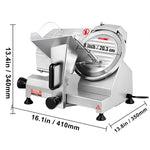 Amocart Meat Slicer 8/10inch Carbon Steel Blade Electric Deli Food Slicer Adjustable Thickness Commercial Home Cut Meat Cheese