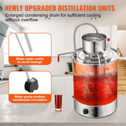 Charger l'image dans la visionneuse de galerie, Amocart 30/50L Stainless Steel Alcohol Distiller Alcohol Still Essential Oil Brewing DIY Whisky Wine Brandy Distillery Home Use
