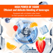 Charger l'image dans la visionneuse de galerie, Amocart 2L Smoothie Blender Professional Countertop Fruit Food Processor Mixer Maker with Stainless Steel for Home Kitchen Bar
