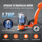 SucceBuy Electric Concrete Floor Grinder 7inch Walk-Behind 1.7HP Concrete Floor Polisher 1300W 1720RPM for Granite Marble Stones