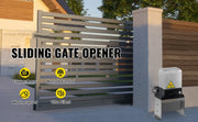 Bild in Galerie-Viewer laden, Amocart Electric Sliding Gate Opener with 2 Remote Controls Gate Operator Hardware Heavy Duty Track Driveway Motor for Security
