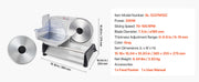 Charger l'image dans la visionneuse de galerie, Amocart 6.7-10 inch Meat Slicer Electric Deli Slicer Machine with two SUS420 Blades Home Food-Slicer for Meat, Ham, Baguett
