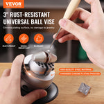 SucceBuy Ball Vise 3" 5" Engraving Setting Tool Standard Rotation Engraving Block Vise Attachment Jewelry Engraving Block Tools