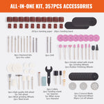 SucceBuy Rotary Tool Accessories Kit Diameter Shank Power Rotary Tool Accessories for Carving Sanding Cutting Cleaning Grinding