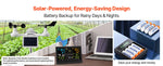 SucceBuy 7-in-1 Wi-Fi Weather Station, 7.5 in Color Display Solar Wireless Outdoor Sensor Alarm Alerts for Temperature Humidity