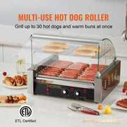 Charger l'image dans la visionneuse de galerie, Amocart 5/7/11 Rods Commercial Hot Dog Roller Electric Sausage Maker Barbecue Grill Machine for Camping Party Home Appliance
