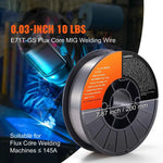 Amocart 0.03/0.035 Inch Flux Cored Welding Wire Carbon Steel Iron MIG Welding Machine Welder Accessories For Soldering