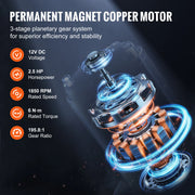 Charger l'image dans la visionneuse de galerie, Amocart 6000lbs Electric Winch Car Truck Winch with 1/4 in 55 ft Synthetic Rope Wireless/Wired for Towing SUV Jeep Trailer Boat
