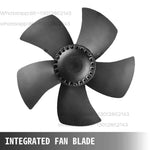 Amocart Commercial Industrial Ventilation Extractor Exhaust Fan 10" 12" Air Blower High Speed Low Noise for Workshop Warehouse