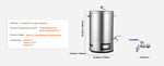 Amocart Electric Brewing System 8 GALLON Brewing Stock Pot All-in-One Home Beer Brewer 304 Stainless Steel Brewing Supplies