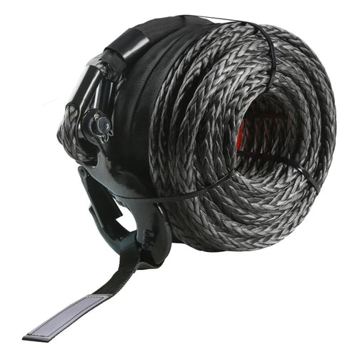 Amocart 26500/32000Lbs Synthetic Winch Rope Truck Boat Replacement Line Cable Rope with Forged Hook ATV Car Outdoor Accessories
