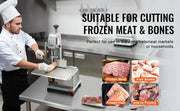 Bild in Galerie-Viewer laden, Amocart Commercial Electric Meat Bandsaw 650W 1800W Stainless Steel Countertop  Sawing Machine Frozen Fish Cutter for Pork
