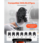 Bild in Galerie-Viewer laden, Amocart 7 PCS Pressing Jaws 1/4 in to 1-1/8 in for RLS Copper Pipes Suitable for High Pressure HVAC/R Applications - with Case
