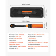 Bild in Galerie-Viewer laden, Amocart Torque Wrench Set Drive Click Torque Wrench Dual-Direction Adjustable  Mechanical Dual Range Scales Torque Wrench Kit
