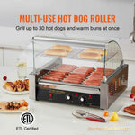 Amocart  5/7/11 Commercial Hot Dog Roller Electric Sausage Maker Barbecue Grill Machine for Camping Party Home Appliance 110V