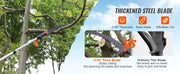 Bild in Galerie-Viewer laden, Amocart Manual Pole Saw Extendable Tree Pruner Sharp Steel Blade for Branches Trimming with Lightweight Aluminum Alloy Handle
