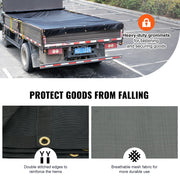 Charger l'image dans la visionneuse de galerie, Amocart 18oz Dump Truck Mesh Tarp PVC Coated Heavy Duty Cover with Reinforced Webbing for Manual or Electric Dump Truck Syste

