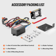 Charger l'image dans la visionneuse de galerie, Amocart 3000lbs ATV/UTV Electric Winch 12V DC Steel Rope Winch with  39ft Cable Roller Wired Remote Control for Towing Off-Road
