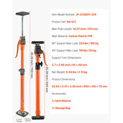 Charger l'image dans la visionneuse de galerie, Amocart 2-Pack Cabinet Jack Support Pole Steel Telescopic Quick Support Rod Adjustable 3rd Hand System for Lifting Cargo Bars
