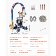 Charger l'image dans la visionneuse de galerie, Amocart CG2-11Y Manual Pipe Cutting Machine 0.2"-2" Thick Pipe Beveling Machine w/ 82in Chain Portable Torch Beveling GasCutter
