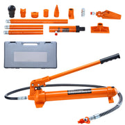 Bild in Galerie-Viewer laden, Amocart 10/12T Porta Power Kit Portable Hydraulic Jack with 4.6 ft/1.4 m Oil Hose Auto Body Frame Repair Kit with Storage Case
