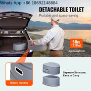 Load image into Gallery viewer, Amocart Portable Toilet for Camping Porta Potty with 1.3G Detachable Inner Bucket Travel Toilet for Outdoor Camping Travel
