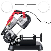 Charger l'image dans la visionneuse de galerie, Amocart Portable BandSaw 5Inch Cutting Capacity Cordless Variable Speed 10Amp Motor Deep Cut Bandsaw for Metal Wood Pipes Rebar
