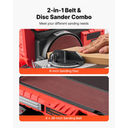 Load image into Gallery viewer, Amocart 6" Disc Sander &amp; 4"x36" Belt Sander 400W Combo with 0 - 45° Adjustable Worktable &amp; Dust Collection Port for Woodworking
