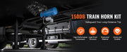Charger l'image dans la visionneuse de galerie, Amocart Train Horns Kit 4 Trumpet Air Horn Kit 150dB Train Horns 12V Air Compressor with 3/6/10L Tank, for Pickup Trucks Train
