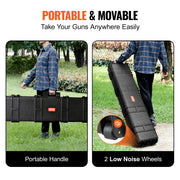 Charger l'image dans la visionneuse de galerie, Amocart Rifle Hard Case Portable Long Gun Storage Suitcase W/ 2 Casters Shockproof &amp; Waterproof Airsoft Rifle Protective Case
