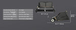 Amocart Large Lawn Sweeper, Tow Behind Design with Dump Rope for Easy Emptying