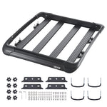 SucceBuy Roof Rack Cargo Carrier 48x40x5.6“ Universal Rooftop Cargo Basket Car Top Luggage Holder Anti-Rust Alloy Steel for SUV