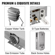 Load image into Gallery viewer, 2025 Premium 2000W Electric Heating Solar Water Heater - 60L Tank (Home &amp; Outdoor Use, Made in China, Energy Efficient）
