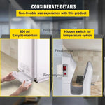 SucceBuy Hand Dryer Machinery Automatic High-speed Jet Double-sided Secure Robust Material Blade for Washroom Multicolor
